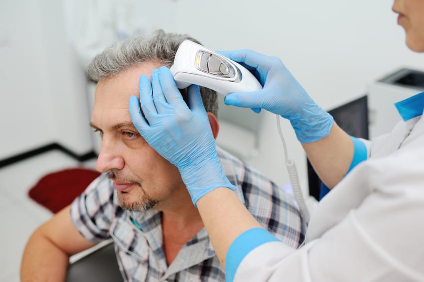 Haarbeoordeling met een scanner